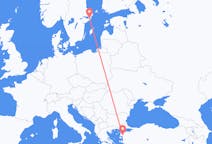 Flyreiser fra Edremit, Tyrkia til Stockholm, Sverige
