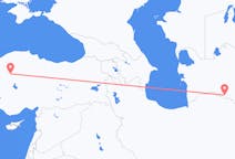 Vluchten van Asjchabad, Turkmenistan naar Ankara, Turkije