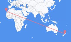 Vols de Palmerston North, Nouvelle-Zélande vers Las Palmas de Grande Canarie, Espagne