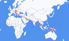 Flyrejser fra Bamaga, Australien til Dele, Kroatien