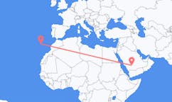 Flights from Wadi ad-Dawasir, Saudi Arabia to Vila Baleira, Portugal