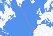 Flights from Nouadhibou, Mauritania to Narsarsuaq, Greenland