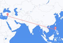 Flyreiser fra Manila, Filippinene til Hatay Province, Tyrkia
