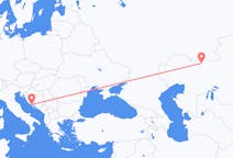 Vluchten van Aqtöbe naar Split