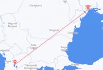 ウクライナのから オデッサ、北マケドニアのへ オフリドフライト