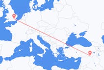 Flights from Mardin in Turkey to London in England