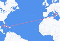 Flyreiser fra Grand Cayman, Caymanøyene til Catania, Italia