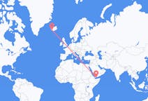 出发地 也门出发地 亞丁目的地 冰岛雷克雅未克的航班