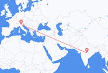 Flyg från Nagpur, Indien till Verona, Italien