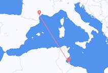 Voli da Gerba, Tunisia to Aspiran, Francia