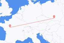 Flights from Kraków, Poland to Tours, France