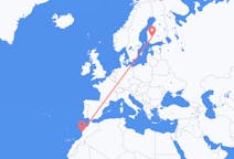 Flyg från Essaouira, Marocko till Tammerfors, Finland