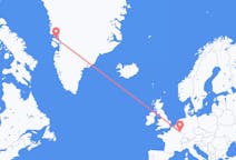 Vluchten van Luxemburg, Luxemburg naar Qaarsut, Groenland