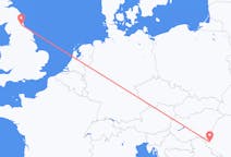 Fly fra Timișoara til Durham, England
