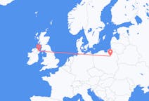 Flights from Szymany, Szczytno County in Poland to Belfast in Northern Ireland