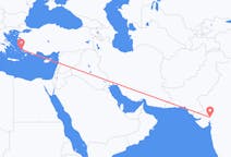 出发地 印度艾哈迈达巴德目的地 希腊萊羅斯島的航班