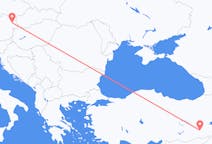トルコのバットマンからから、オーストリアのウィーンまでのフライト
