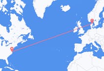 Flyreiser fra Norfolk, USA til Aalborg, Danmark