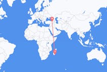 Flights from Tôlanaro, Madagascar to Erzurum, Turkey