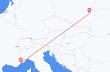 Flyreiser fra Lublin, til Nice