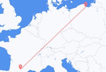 Рейсы из Тулуза, Франция в Гданьск, Польша
