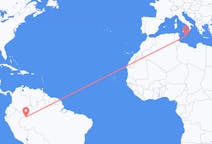 Flyreiser fra Leticia, Amazonas, Colombia til Malta, Malta