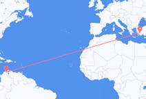 Flights from Valledupar, Colombia to Denizli, Turkey