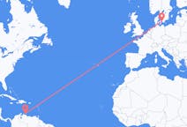Flyreiser fra Willemstad, Curaçao til København, Danmark