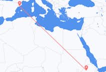 Flyreiser fra Bahir Dar, til Barcelona