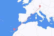 Flights from Lanzarote in Spain to Salzburg in Austria