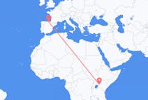 Flyg från Eldoret, Kenya till Bilbao, Spanien