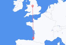 Flyg från Birmingham, England till Biarritz, Frankrike