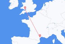 Flyg från Béziers, Frankrike till Cardiff, Wales