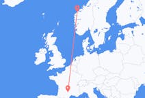 Flyg från Rodez, Frankrike till Ålesund, Norge