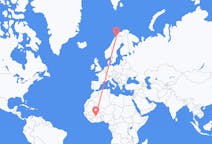 Flights from Bobo-Dioulasso, Burkina Faso to Narvik, Norway