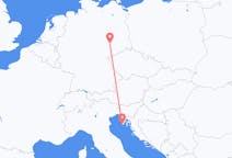 Loty z Pula, Chorwacja do Lipsk, Niemcy
