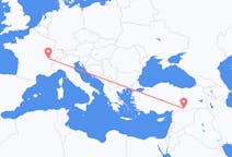 Vluchten van Genève, Zwitserland naar Sanliurfa, Turkije