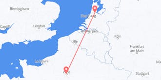 Flights from France to the Netherlands