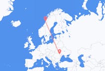 Flights from Sandnessjøen, Norway to Iași, Romania