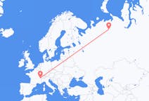 ตั๋วเครื่องบินจากเมืองUsinskไปยังเมืองเจนีวา