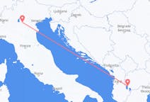 Flyrejser fra Ohrid, Nordmakedonien til Verona, Italien