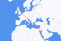 Flights from Yanbu, Saudi Arabia to Newcastle upon Tyne, England