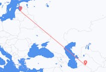 Flyg från Asjchabad, Turkmenistan till Riga, Lettland