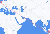 Flyreiser fra Semarang, til Brussel