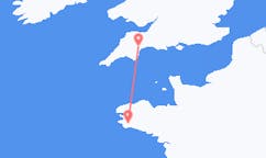 Flights from Quimper, France to Exeter, the United Kingdom