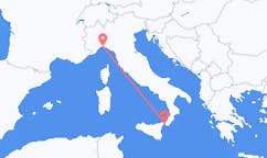 Flüge von der Stadt Genua in die Stadt Reggio Calabria