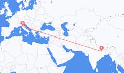 出发地 印度加雅目的地 意大利佛罗伦萨的航班
