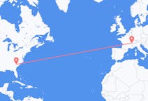 Flyg från Columbia, USA till Genève, Schweiz