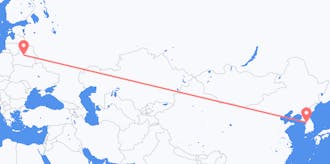 出发地 韩国目的地 白俄罗斯航班