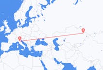 Flyrejser fra Semey, Kasakhstan til Bologna, Italien